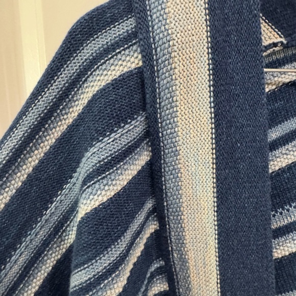 Lauren Ralph Lauren Fringe Trim Open Cardigan S/M EUC - Picture 5 of 10